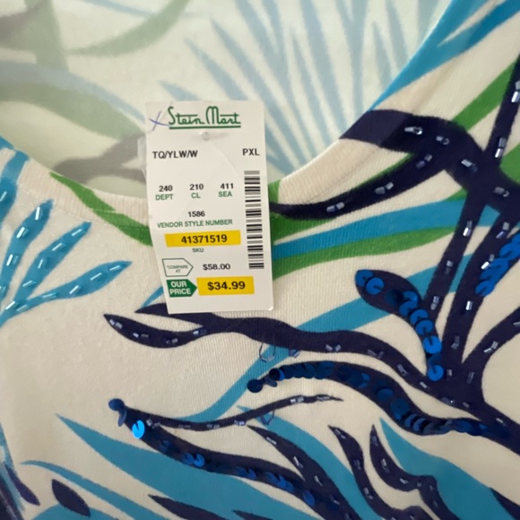 NWT NEVER WORN tropical sweater - Picture 3 of 3